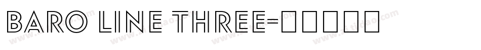 Baro Line Three字体转换